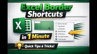 Excel  Border Shortcuts in 1 Minute ⏱️