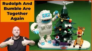 Bumble and Rudolph Christmas Tree Brickcraft Not Lego The Red Nosed Reindeer Rankin And Bass Holiday