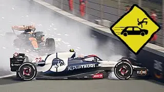 F1 MANAGER 2023: EPIC Crashes, Lock Ups, and Spins Compilation 