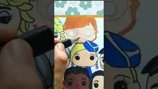 How to color Ed Sheeran as Funko Pop  #art #drawing #anime #funko #shorts