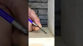 Хитрость, с помощью которой можно легко и без мучений закрутить саморез под углом 