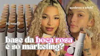 NOVOS PRODUTOS BOCA ROSA: stick frágil, duração na pele e teste de resistência a água! VALE A PENA?🤔