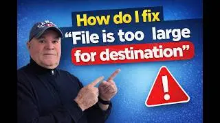 How do I fix too large for destination file system | APTeck Tutorials