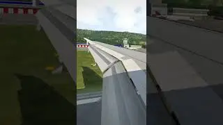 X-PLANE 11 | Landing into Tivat Montenegro | Wing View