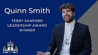 Quinn Smith - 2023 Terry Sanford Leadership Award Winner