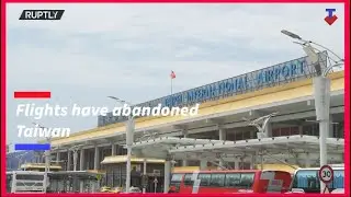 Dozens of flights travelling to Taiwan have been cancelled due to Chinese military drills