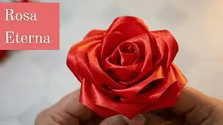 Rosa eterna de listón | Linda y fácil