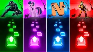 Black Panther, My little pony, Alphabet lore, FNAF, Tiles Hop EDM Rush