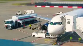 Airport Time Lapse Video | Loading of an Aigle Azur A320 at Budapest Airport