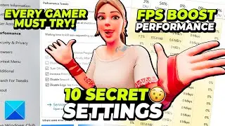 🔧YOU NEED THESE 10 PC TWEAKS TO BOOST FPS IN FORTNITE!🔥(FIX FPS DROPS & FIX LAG)