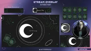 [ Slytherin Tarot ] FREE STREAM OVERLAY | ANIMATED VERSION AVAILABLE