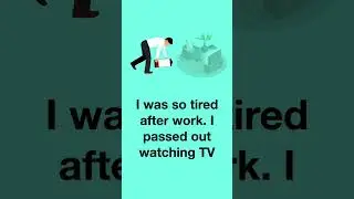 Pass Out | Phrasal Verbs #shorts #englishlearningshorts