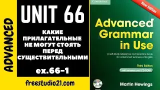 Advanced Grammar in Use | Unit 66-1 | прилагательные которые не могут стоять перед существительными