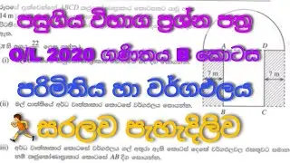 2020 | o/l | maths | past papers | discussion | wargapalaya | parimithiya | grade |10 | 11 | Sinhala