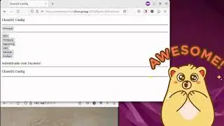 Starting ChonOS and joining a Wi-Fi network