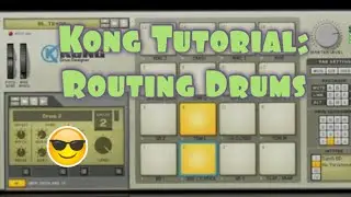 How to route Kong Drums to separate mixing channels