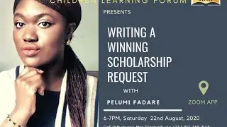 WRITING A WINNING SCHOLARSHIP APPLICATION