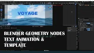Blender Geometry Nodes -Text Animation and Template Creation