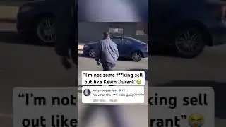 Kevin Durant’s reaction to catching this stray 😂