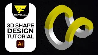 3D Shapes Illustrator || How To Make 3D Design In Illustrator || 3D Icon Design In Illustrator