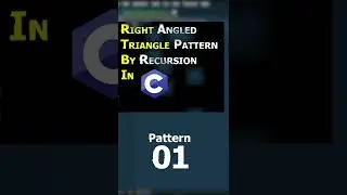 How to print Triangle pattern using recursion in C programming 