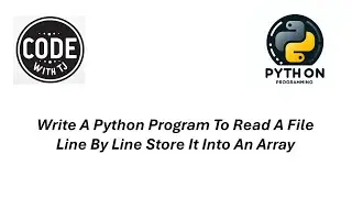write a python program to read a file line by line store it into an array