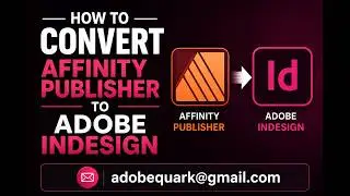How to Convert Affinity Publisher to Adobe InDesign