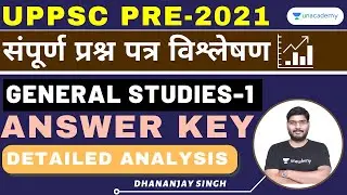 UPPSC Answer Key 2021 | PCS PRE 2021 | General Studies | 24 Oct 2021 | Solved Paper| Dhananjay Singh