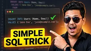 INSERT Data Like a Pro with This Simple SQL Trick | SQL tutorial for Beginners 