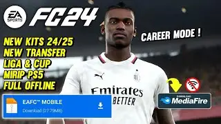 MAIN FIFA 16 MOD 24 ANDROID OFFLINE ALL TOURNAMENT & CAREER MODE NEW TRANSFER | MIRIP PS5