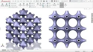 Exercise 104: How to make a 'Lattice Structure' in Solidworks 2018