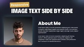 Align Image and Text Side by Side Using CSS | Responsive Layout with Image & Text Side by Side