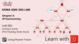 CCNA 200-301 Lab | Chapter 3 IP Connectivity | Lab 031 Config & Verify IPv6 Floating Static Route