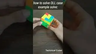 Rubik's cube third layer OLL case example solve