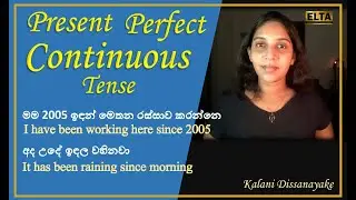 When & how to use the PRESENT PERFECT CONTINUOUS TENSE -with sinhala explanation