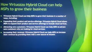 🌟 Virtuozzo Hybrid Cloud Unleashed! Boost Your MSP Game with High Margin Solutions! 🚀 