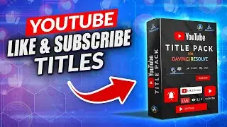 Davinci Resolve Youtube title pack like and Subscribe Animation's