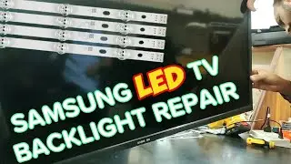 Samsung LED TV Backlight Replace | Easy LED Backlight Repair