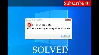 Fix Drive is Not Accessible||E drive not showing ||How to show hidden drives?||Urdu||Hindi||English