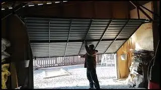 наши новые подъёмные ворота.