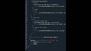Java program pivot rotated search array -DSA