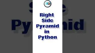 right side pyramid in python #shortsvideo #rathodsoftware #pythonpyramid
