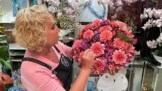 Букет на декоративном каркас из фоамирана. 1 часть. Флористика