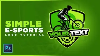 Simple e-sports logo tutorial photoshop mascot