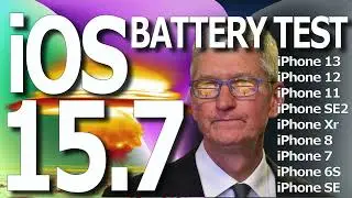iOS 15.7  - Battery Life / Battery Drain / Battery Performance Test.