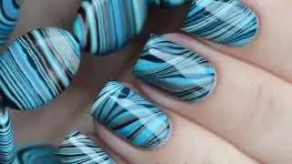 Water Marble Nail Art
