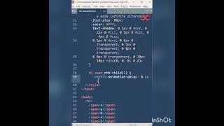 Jumping Text | HTML CSS #viral #coding #youtubeshorts #shortvideo #programming #webdesign