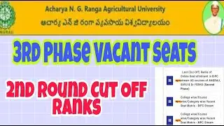 ANGRAU 3rd Phase Vacant Seats
