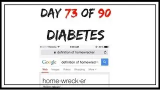 Day 73 of 90 #DearDiabetes Homewrecker Defined