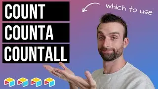 What's the difference? COUNT vs COUNTA vs COUNTALL
